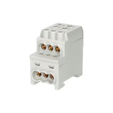 Blok pro rozdělení fází UVB 200 L G 1pól. 200A 1000V šedý na DIN 1006064