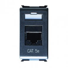 Gewiss GW30267 Playbus Zásuvka RJ45 Cat5 UTP 1 modul černá