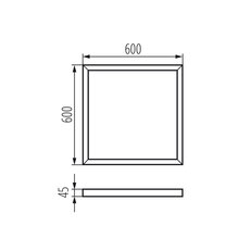 Rámeček pro LED panel ADTR 6060 W (starý kód 25941) KANLUX 27613