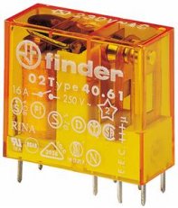 Relé, DIN/PS, 1P/16A, 110V AC FINDER 40.61.8.110.0000