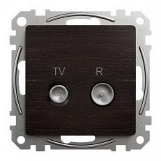 Sedna D/E TV R zásuvka průběžná 7dB, Wenge SCHNEIDER SDD181474R