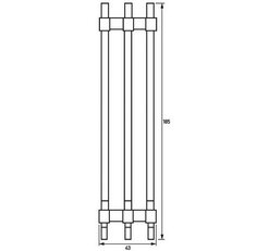 Lišta k propojení RVS 3.150.120 150mm odstup na DIN lištu, 3P DOEPKE 09920287