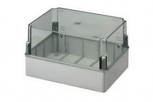 Krabice S-BOX 616H-P, 300x220x180, IP56, vysoká, průhl. víko, plast.šroub, 650°C