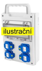 Zásuvková skříň EB 400000.1 /8M EasyBOX IP44 jištěná s chráničem 40/4/003 eb365