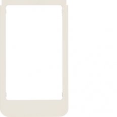 Designový rám pro KNX Touch Control 3,5, velký otvor, oblé hrany, krémová, mat