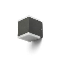 TIRAS II nástěnná antracitová mléčný akryl 230V LED 2x6W IP54 3000K RENDL R13569
