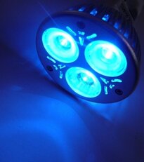 MR16-žárovka modrá 3x1W60-B T-LED 02202