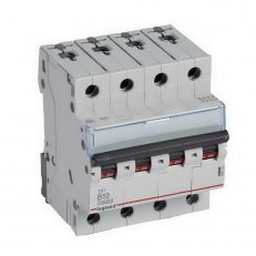 TX3 JISTIČ, 4 PÓLOVÝ, CHAR. B, 10A 10000A LEGRAND 404152