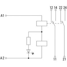 Reléový modul DRIKIT 24VAC 2CO LD WEIDMÜLLER 2476850000