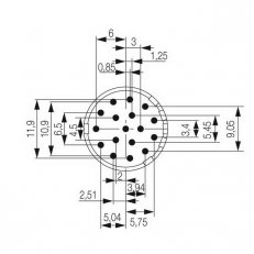 kontakt SAI-M23-BE-17-F-G WEIDMÜLLER 1224660000