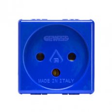 SYSTEM Modul zásuvky 2P+E 16A 250V, ISR, modrá GEWISS GW20299