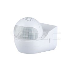 PIR Wall Sensor With Moving Head White, VT-8028 V-TAC SKU5088