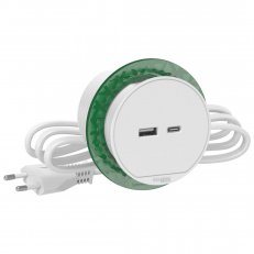 Unica System+ Stolní box XS s USB A/C 3.1A zápustný Bílá SCHNEIDER INS44008