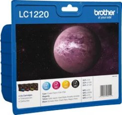 BROTHER LC-1220 sada inkoustů - black, magenta, yellow, cyan