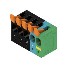 Svorka PCB LUF 10.00/05/90V 5.0SN BK BX SO WEIDMÜLLER 2878440000