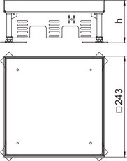 OBO 7409030 Čtvercová kazeta SL RKN2 9 VMSL1N 21