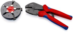 KNIPEX 973301 lisovací kleště LR se třemi zasouvacími čelistmi MultiCrimp