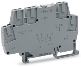 Reléový modul vstupní jmenovité napětí DC 5 V 1 přepínací kontakt WAGO 859-312