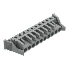 Pružinová svorkovnice THT úhlová 5 mm šedá 10pól. WAGO 232-240/039-000