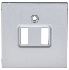Kryt USB zásuvky dvojité, stříbrný SCHRACK EV123052--