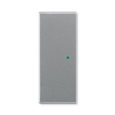 ABB Time Kryt 2násobný levý/pravý bez potisku ocelová 6220E-A02000 36