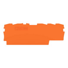 Koncová bočnice a separátor, Tloušťka 0,8 mm, Oranžová WAGO 2002-1596