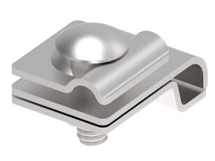 Okapová svorka 1šroubová na drát 8/10mm, materiál V2A GROMTOR 114113