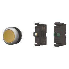 M22-DL-Y-K10LED-BVP Tlačítko, prosvětlen
