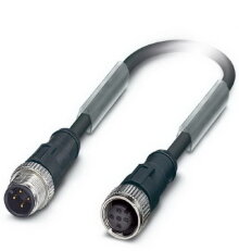 Konfekcionovaný kabel pro snímače/akční členy AB-PC4-M12MS-10,0PUR-M12FS