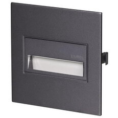 Světlo LED SONA čtvercové, pod omítku, 14Vss, IP44, GRAFIT, TEPLÁ BÍLÁ 14-211-32