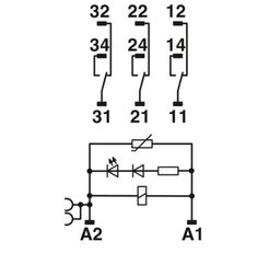 Reléový modul RIF-4-RPT-LV-120AC/3X21 PHOENIX CONTACT 2903277