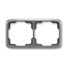 Dvojrámeček ABB TANGO vodorovný kouřová šedá BLISTR 3901A-B20 S2W