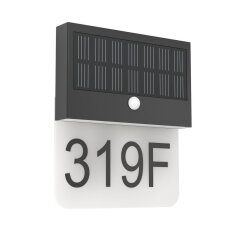 SOLAR-LED WL M.SENSOR SCHWARZ