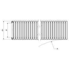 Ohebná trubka UV stabilní bezhalogenová PA pr. 15,8 mm, 350N/5cm, černá