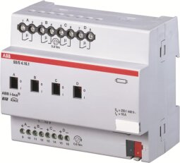 ABB KNX Spínací a stmívací akční člen řadový 16 A 4násobný SD/S4.16.1