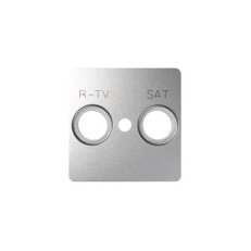 kryt pro anténní zásuvky RTV-SAT, hliník KONTAKT SIMON 82097-93