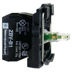 Schneider ZB5AVBG1 Polosestava objímky, 24...120 V AC/DC, bílá