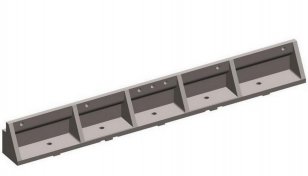 ZX640 držák přípojnic 3-pólový ABB 2CPX046077R9999