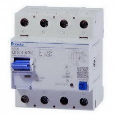 Proudový chránič DFS4 100-4/0,30-B SK 4P, 100 A, 0.30 A DOEPKE 09166998