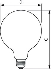 LED žárovka PHILIPS MASTER Value LEDBulb D 5.9-60W E27 927 G120 CL G