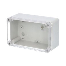 Krabice SolidBOX 68071 IP65 170x105x82mm průhledné víko hladké boky FAMATEL