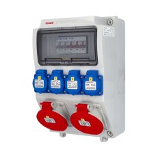 Zásuvková skříň ZSF40002000.0/3958 IP44 jištěná bez chrániče FAMATEL v1124
