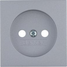 Centrální díl pro zásuvku bez zemnícího kolíku S.1/B.x alu mat. lak. 3961038994