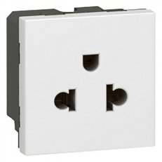 MOSAIC ZÁSUVKA 2P+T EURO-USA 2MODULOVÝ BÍLÁ LEGRAND 077502