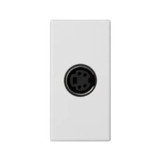 Kryt K45 S-VIDEO 45×22,5mm čistě bílá KONTAKT SIMON K103B/9