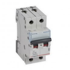 TX3 JISTIČ, 2 PÓLOVÝ, CHAR. C, 16A 6000A LEGRAND 403528