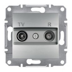 Asfora Zásuvka TV-R, průběžná 8dB, alu SCHNEIDER EPH3300361