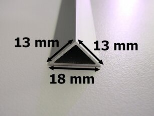 TRIANGEL -1m ALU profil T-LED 09507