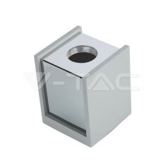 GU10 Fitting Concrete Surface With Chrome Bottom Square, VT-860 V-TAC SKU3142