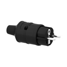 Vidlice CZ + SCHUKO 16A 3p 230V IP44 (černá) BALS 7306